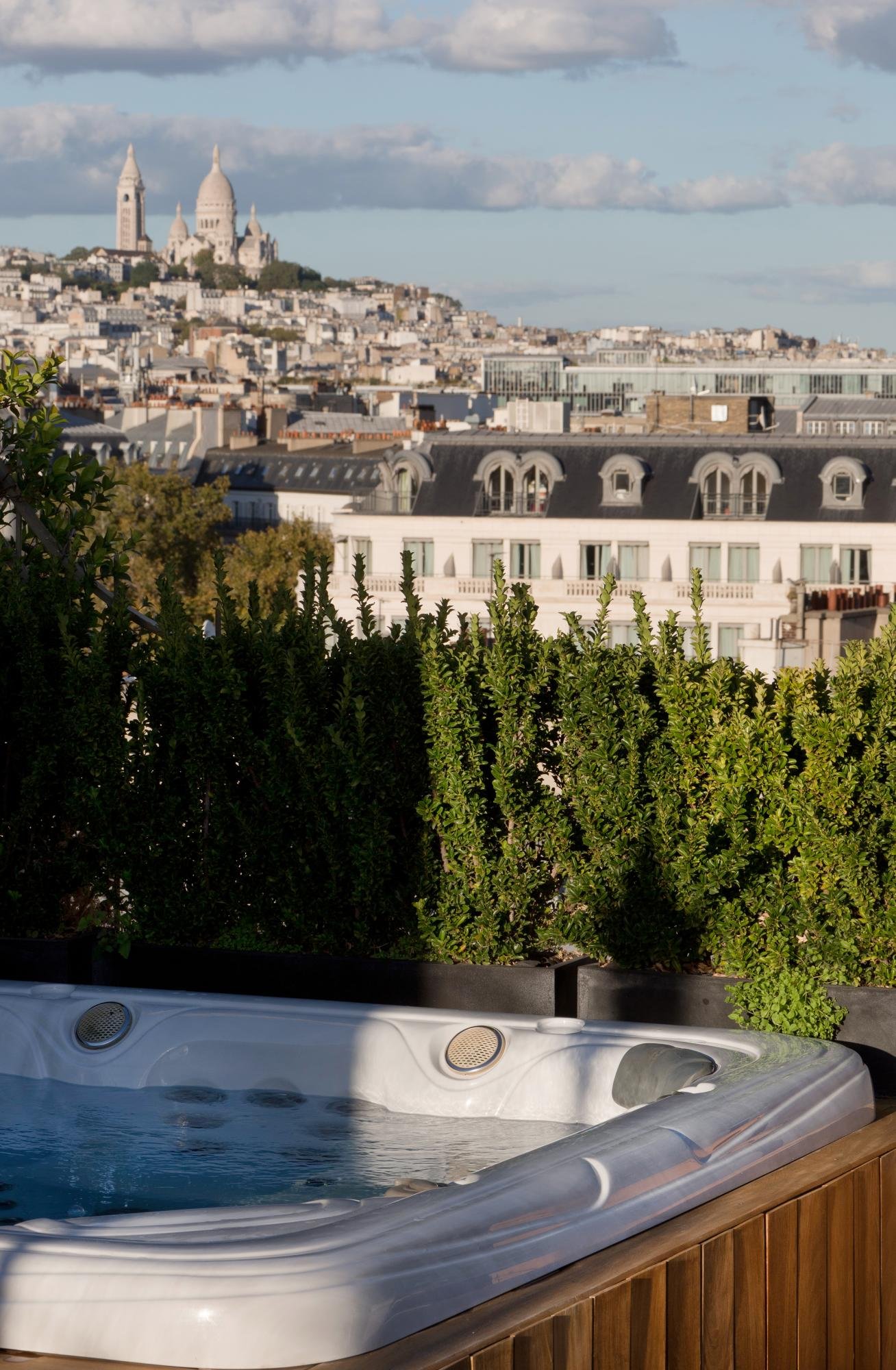 Hôtel Bowmann | Jacuzzi avec vue panoramique sur Paris